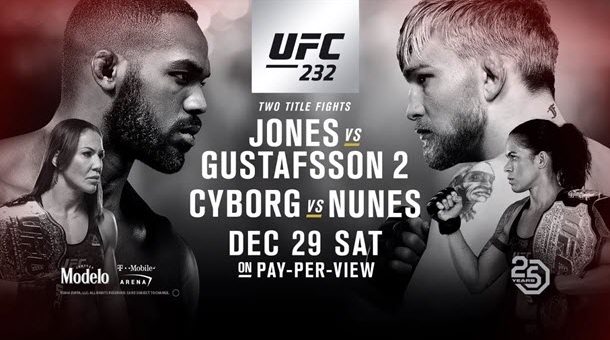 UFC 232 Jon Jones vs. Alexander Gustafsson
